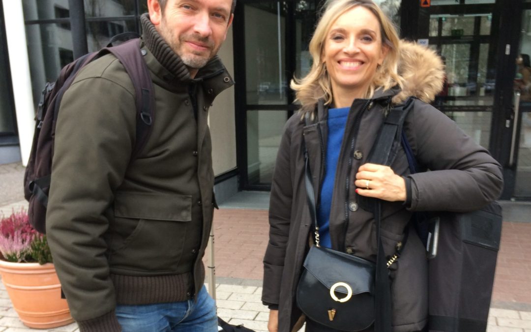 France2 reportterit koululla – Journalistes de France2 au LFF