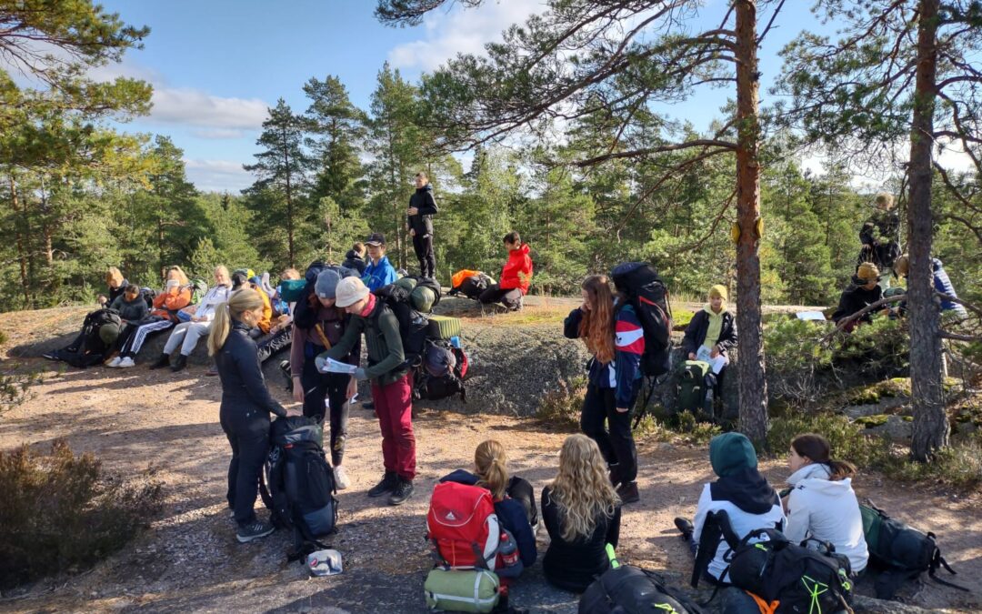 Excursion des collégiens à Nuuksio